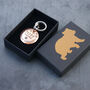 Dog ID Tag. Personalised Domed Copper Disc With Flowers, thumbnail 9 of 10
