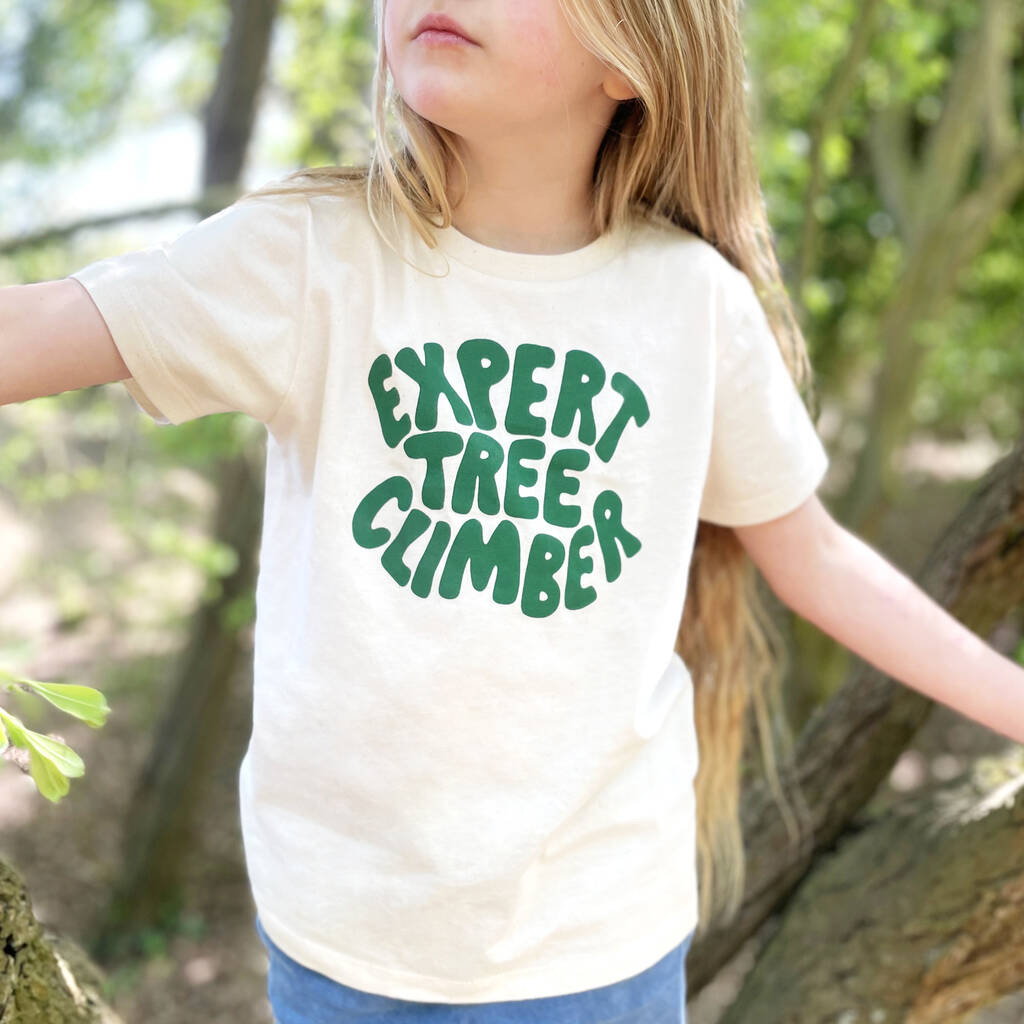 'Expert Tree Climber' Kid's T Shirt, 1 of 7