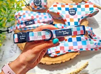 Chunky Check Dog Collar, 3 of 10