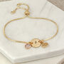 Gold Plated Cancer Zodiac Bracelet, thumbnail 4 of 6