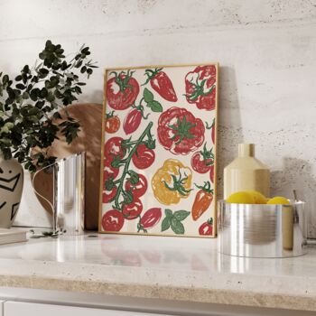 Heirloom Tomato Kitchen Print, 6 of 8