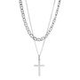 Men’s Chain And Cross Necklace Set, thumbnail 2 of 4