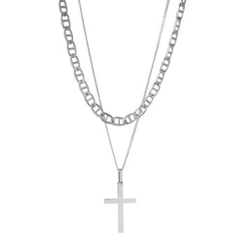 Men’s Chain And Cross Necklace Set, 2 of 4