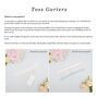 Super Sleek Lace Motif Wedding Garter, thumbnail 3 of 10