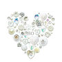 Personalised 80th Birthday Button Heart, thumbnail 3 of 5