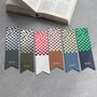 Checkerboard Pattern Personalised Bookmark, thumbnail 4 of 4