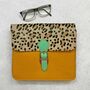 Recycled Leather Animal Print Crossbody Clutch Bag, thumbnail 8 of 10