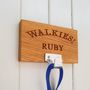 Personalised 'Walkies' Dog Lead Hanger, thumbnail 8 of 8