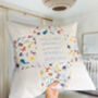 Personalised Patchwork Birth Cushion, thumbnail 3 of 6