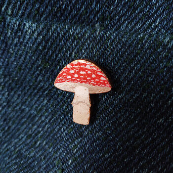 Fly Agaric Toadstool Brooch, 2 of 3