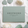 Personalised Wedding Linen Guest Book Surname, thumbnail 2 of 8