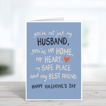 Not Just My Husband Sentimental Valentine's Day Card, 2 of 4