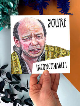 Princess Bride Birthday Card, Funny Custom Age Card, 5 of 5