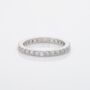 925 Sterling Silver Cubic Zirconia Single Stacking Ring, thumbnail 3 of 6