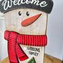 Personalised Large Christmas Snowman Sign, thumbnail 4 of 5