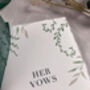 Watercolour Botanical Vow Books, thumbnail 9 of 10