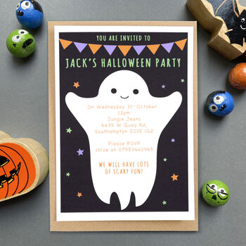 Halloween Personalised Thank You Cards, 2 of 3