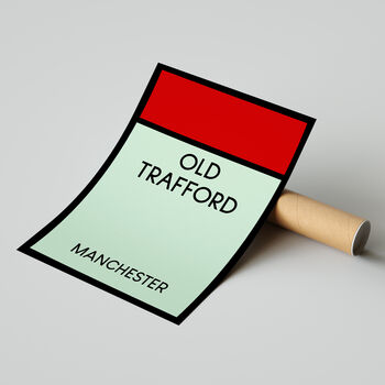 Old Trafford Monopoly Manchester United Football Print, 2 of 2