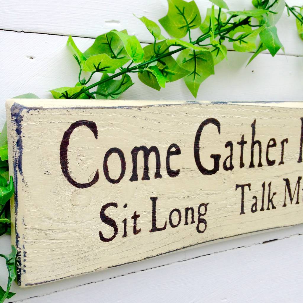 Personalised Wooden Kitchen Sign By Potting Shed Designs