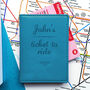 Ticket To Ride Personalised Oyster Travel Card Cover, thumbnail 4 of 11