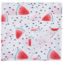 Muslin Baby Swaddle Blanket Watermelon Babyshower Gift, thumbnail 5 of 5