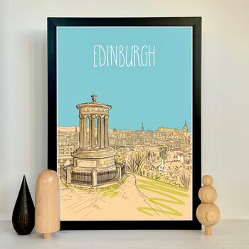 Personalised Edinburgh Skyline Print, 9 of 9