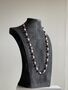 Noori Pink And Black Beads Long Necklace, thumbnail 1 of 4