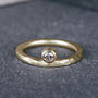 9ct Yellow Gold Offset Engagement Ring With Diamond, thumbnail 1 of 4