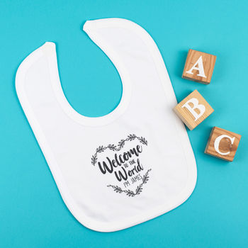 Personalised Welcome To The World Babygrow Baby Gift, 7 of 9