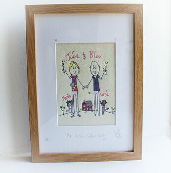 Personalised Family Picture Portrait Embroidery, 8 of 12