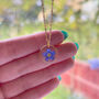 Gold Forget Me Not Necklace, thumbnail 3 of 6
