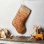 Personalised Naughty Or Nice Christmas Stocking, thumbnail 3 of 4