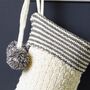 Personalised White Christmas Luxury Stocking, thumbnail 4 of 5