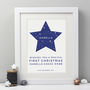 Personalised Magical First Christmas Star Print, thumbnail 1 of 3