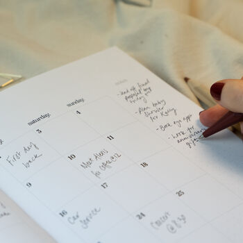 2026 Diary Weekly Planner A5 Hardback Organiser, 12 of 12