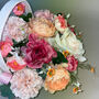 Faux Flowers In White Basket, thumbnail 4 of 4
