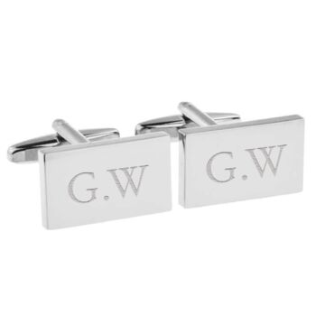 Personalised Silver Plated Cufflinks, 2 of 3