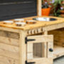 Children's Wooden Outdoor Mud Kitchen And Sand Tray, thumbnail 5 of 11