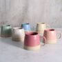 Limited Edition Fuchsia Handmade Stone Ceramic Mug, thumbnail 4 of 8