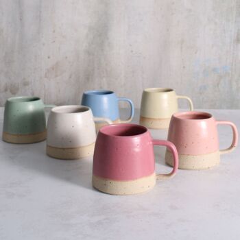 Limited Edition Fuchsia Handmade Stone Ceramic Mug, 4 of 8