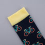 Men's Ethical Bicycle Print Sock, thumbnail 3 of 8