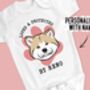 Japanese Akita Inu Baby Onesie, thumbnail 2 of 6