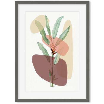 Botanical Illustration With Shapes Art Print, 2 of 6