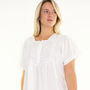 White Cotton Victorian Styled Panel Nightdress, thumbnail 1 of 7