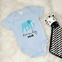 Elephant Dream Big Personalised Jungle Babygrow, thumbnail 2 of 8