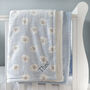 Personalised Blue Teddy Sherpa Baby Blanket, thumbnail 6 of 10