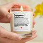 Funny Engagement Definition Scented Candle, thumbnail 1 of 9
