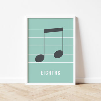Eighth Note Print | Music Theory Poster, 10 of 11