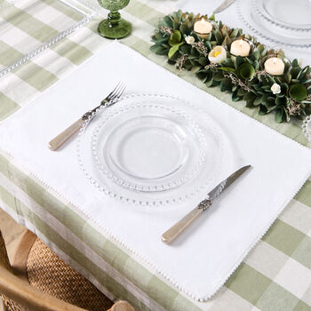 Marseille White French Knot Placemats, 3 of 5