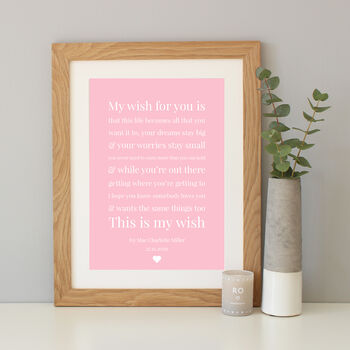 'My Wish For You' Personalised Baby Gift, 7 of 8